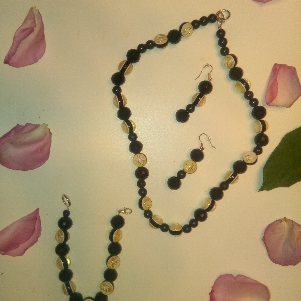 3 pc NEW One of a kind Hand Crafted jewelry set